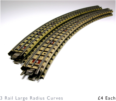 Hornby Dublo 3 Rail Large Radius Curves